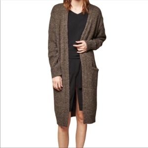 Anthropologie Brown Long Cardigan